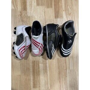 Vintage Adidas F-30 Cleats 2008 2 Pairs 10.5K 12K Black White